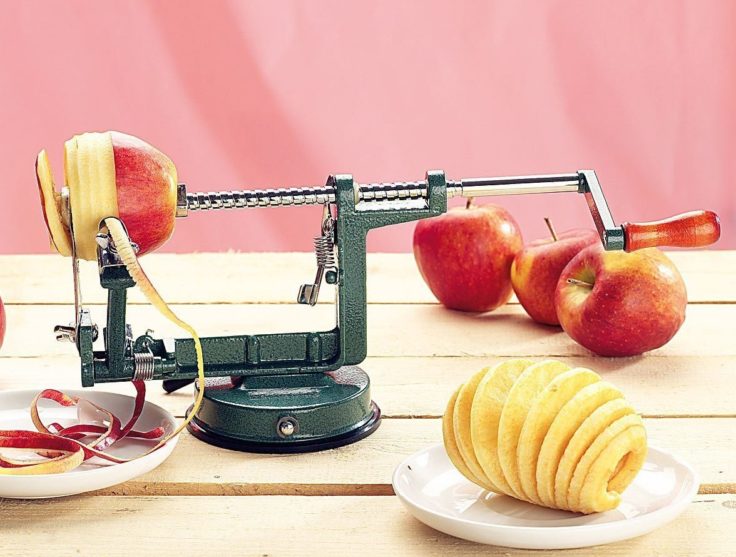 spiral apple peeler