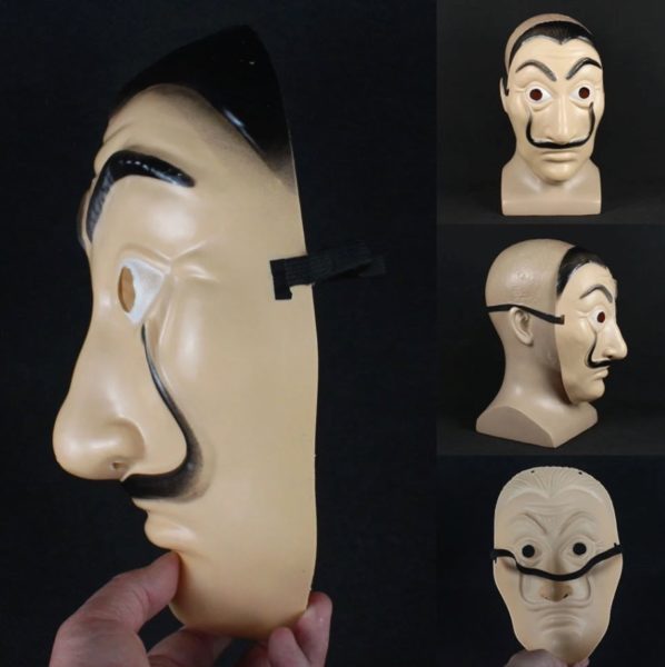 Haus des Geldes Maske Salvador Dali Maske günstig aus