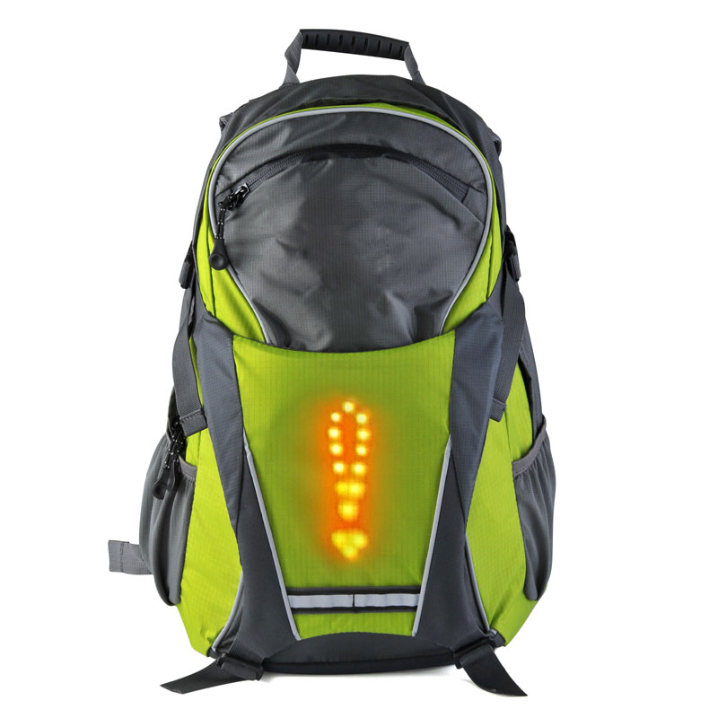 LED-Blinker Rucksack: Fahrtrichtungsanzeiger für Fahrradfahrer