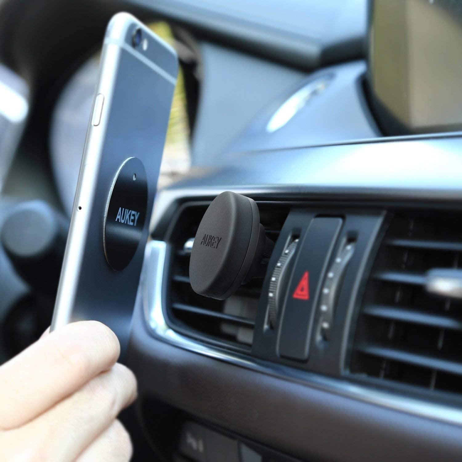 AUKEY Smartphone-Halterung, (2 Stück Magnetisch Auto Handy Halter)