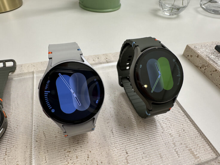 Samsung Galaxy Watch 7 Verschluss zu nebeneinander