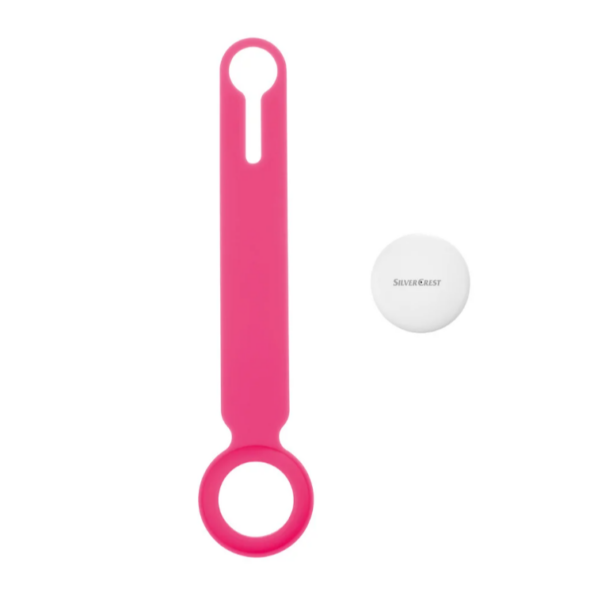 Silvercrest SSTF A1 Smart Tag Finder pink mit Schutzhülle