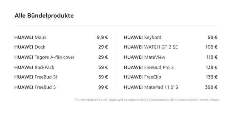 HUAWEI Bündelangebote