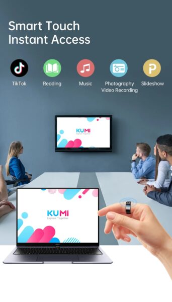 KUMI H1 Smart Ring Touch-Gesten