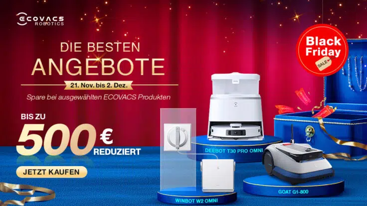 ECOVACS Black Week Angebote Banner