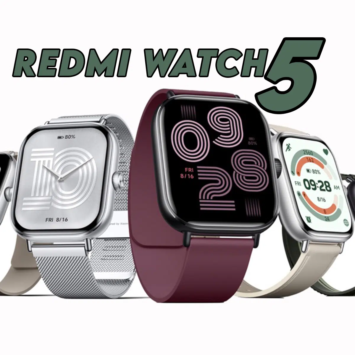 Redmi Watch 5 mit größerem Display als Apple Watch Ultra 2: Jetzt für 99,99€ statt 109,99€