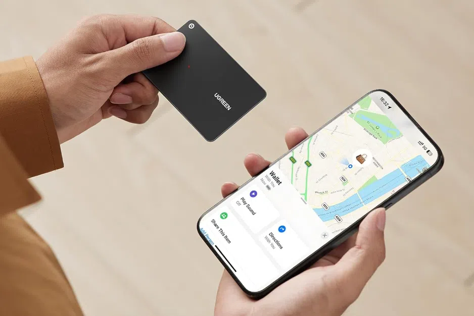 UGREEN Finder Slim für 17,99€: Wiederaufladbare Apple-Trackerkarte