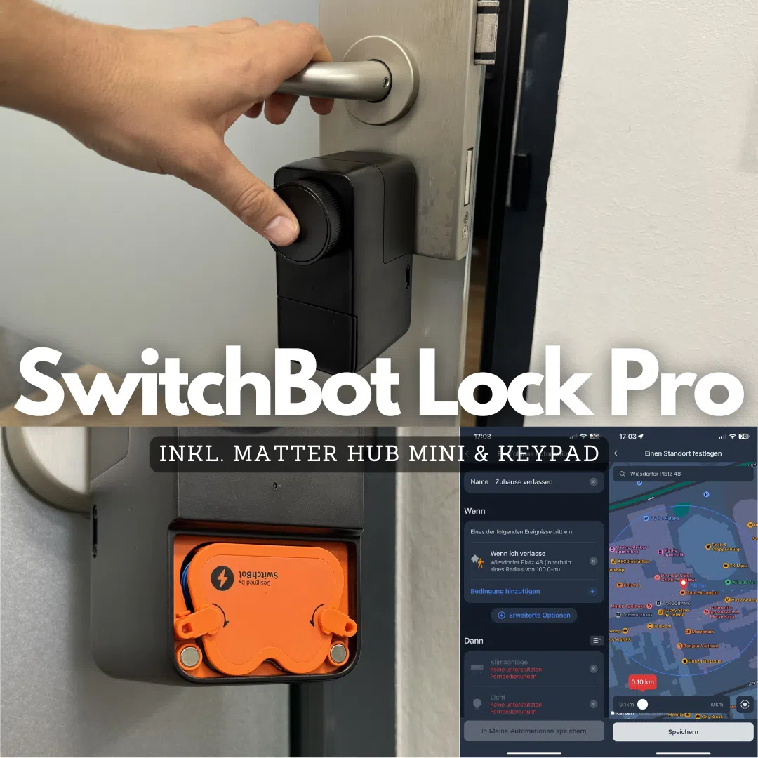 SwitchBot Lock Pro inkl. Matter Hub Mini & Keypad für 169,99€